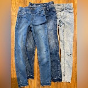 Justice Pull-on Jean Leggings size 10 slim girls